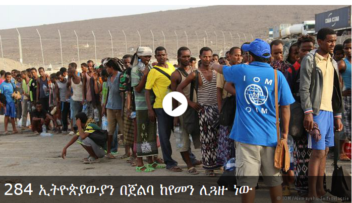 284 Ethiopians to board boat from Yemen