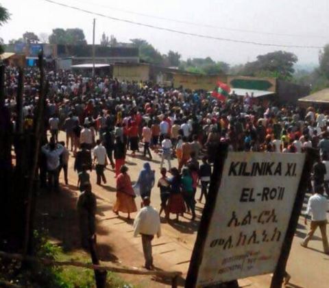Oromo protest in Bako, Western Shoa, Ethiopia