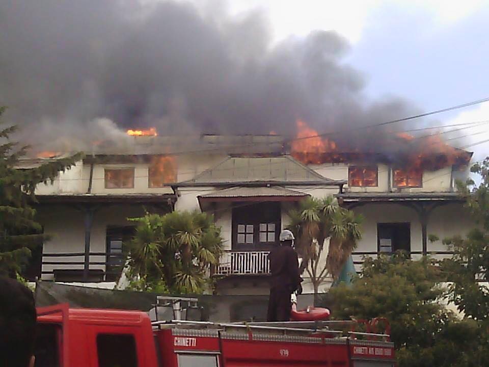 Taitu Hotel in Addis Ababa burned down 15 Jan 2015